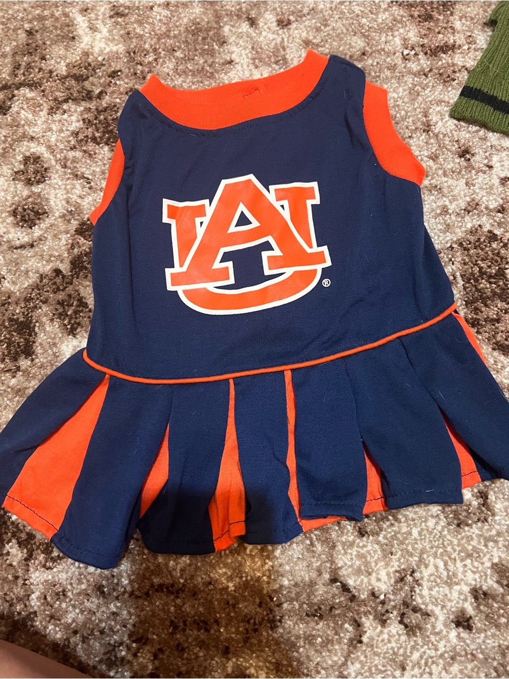 Auburn Tigers Girls' Navy & Orange Cheer Dress Top